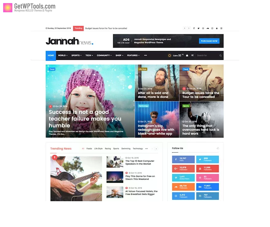 Download Jannah V7.0.6 Newspaper, Magazine, News Buddypress Amp Nulled (Beautiful, Powerful, And Flexible Wordpress Theme For News)
