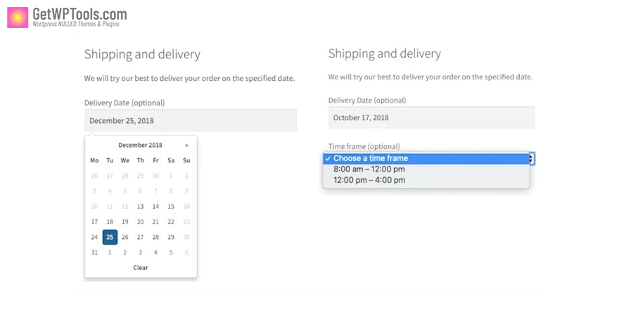 Woocommerce Order Delivery