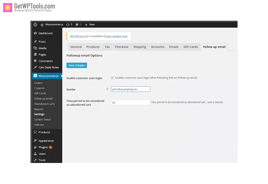 Woocommerce Follow-Ups Email
